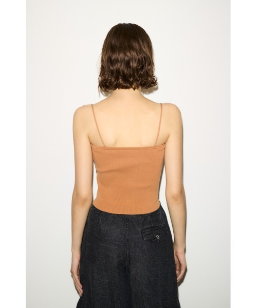 THROW by SLY（スローバイスライ）の「THROW 2WAY KNIT BANDEAU 2ウェイ ニット ブラジャー（キャミソール・レディース・オレンジ/ダークグレー・FREE）」の12枚目の写真