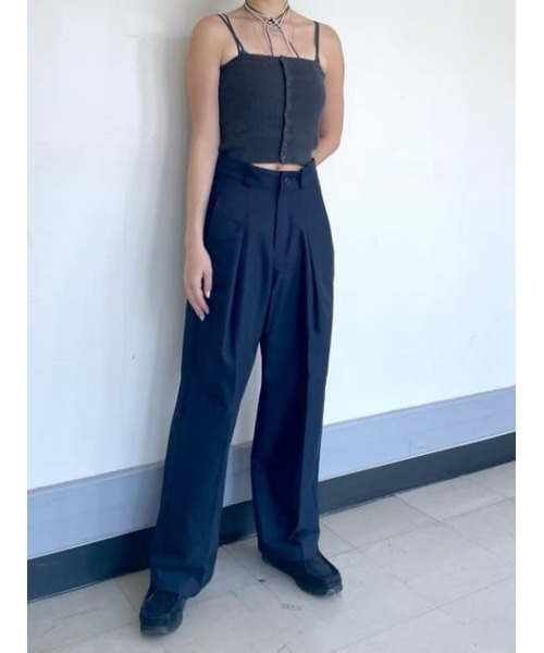 THROW by SLY（スローバイスライ）の「THROW 2WAY KNIT BANDEAU 2ウェイ ニット ブラジャー（キャミソール・レディース・オレンジ/ダークグレー・FREE）」の19枚目の写真