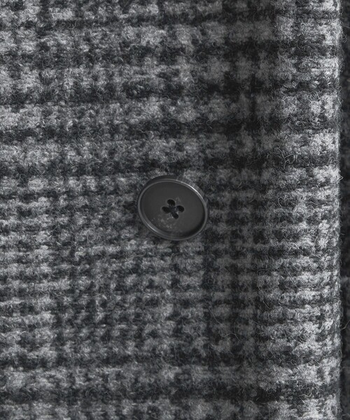 green label relaxing(グリーンレーベルリラクシング)の「ボンディング チェック コート(ピーコート・レディース・ブラック/ブラウン・36/38)」の20枚目の写真