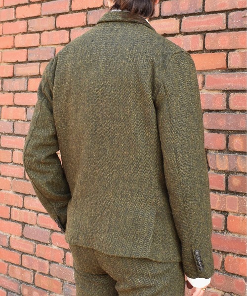 【お値下げ】新品タグ付き　アンダースンベル　ツイードジャケットL アンカーラペルツイードジャケット【セットアップ対応】（テーラード