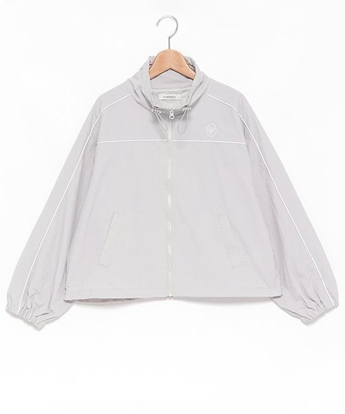 LOVETOXIC（ラブトキシック）の「【撥水】パイピングナイロンブルゾン（ブルゾン・キッズ・アイボリー/グレー/ブラック・S/M/L）」の13枚目の写真