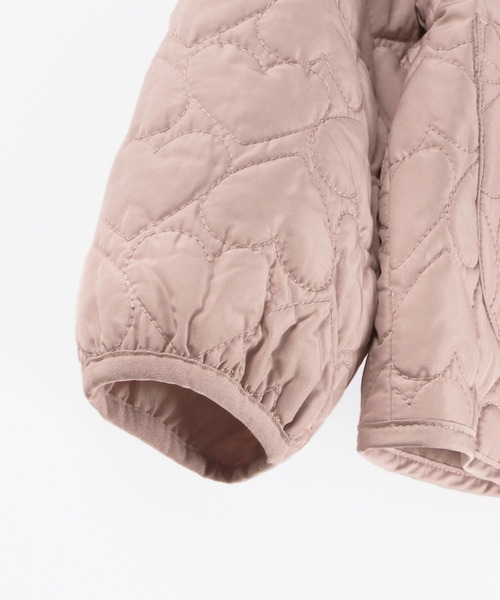 BRANSHES（ブランシェス）の「ハートキルティングジャケット（ブルゾン・キッズ・ブラック/ピンク・140cm/150cm/90cm/100cm/110cm/120cm/130cm）」の11枚目の写真