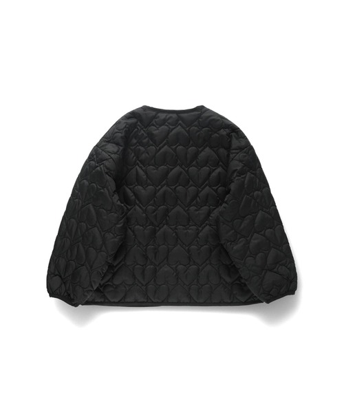 BRANSHES（ブランシェス）の「ハートキルティングジャケット（ブルゾン・キッズ・ブラック/ピンク・140cm/150cm/90cm/100cm/110cm/120cm/130cm）」の18枚目の写真