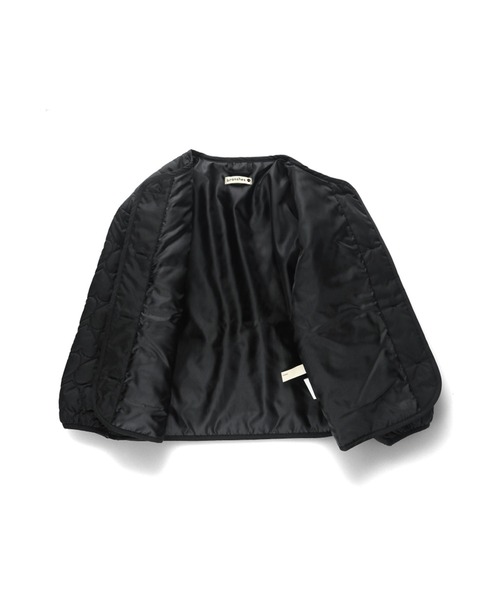 BRANSHES（ブランシェス）の「ハートキルティングジャケット（ブルゾン・キッズ・ブラック/ピンク・140cm/150cm/90cm/100cm/110cm/120cm/130cm）」の19枚目の写真