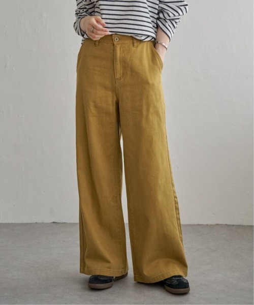 【セットアップ可能★美脚】LBC ワイドストレートデニムパンツ（デニムパンツ）｜LBC（エルビーシー）