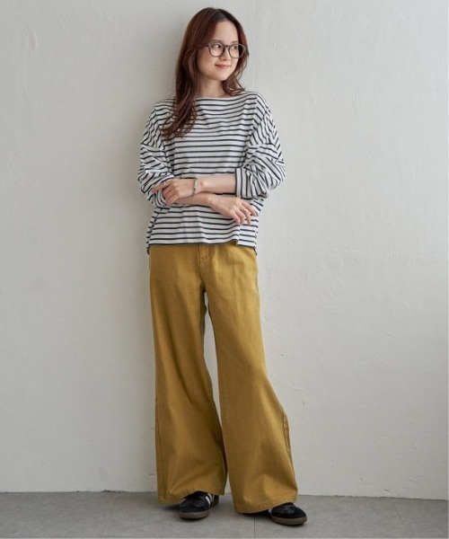 LBC（エルビーシー）の「【選べるセットアップ】LBC ワイドストレートデニムパンツ（デニムパンツ・レディース・ネイビー/ブラック/マスタード・L/M）」の10枚目の写真