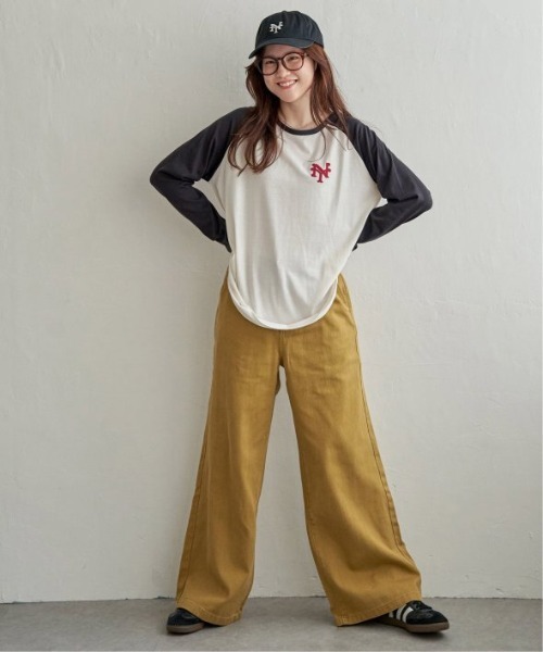 LBC（エルビーシー）の「【選べるセットアップ】LBC ワイドストレートデニムパンツ（デニムパンツ・レディース・ネイビー/ブラック/マスタード・L/M）」の11枚目の写真