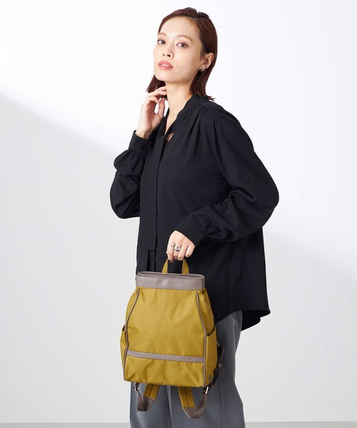 Y'SACCS（イザック）の「トラベル ホライズンミニリュック（バックパック/リュック・レディース・ダークグレー/ベージュ/レッド系その他/ライトグリーン/ブラック/ライトブルー・FREE）」の15枚目の写真