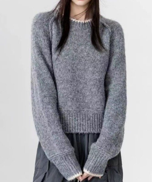 セール】ショートニットトップス（ニット/セーター）｜GEMEDA