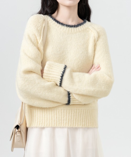 セール】ショートニットトップス（ニット/セーター）｜GEMEDA