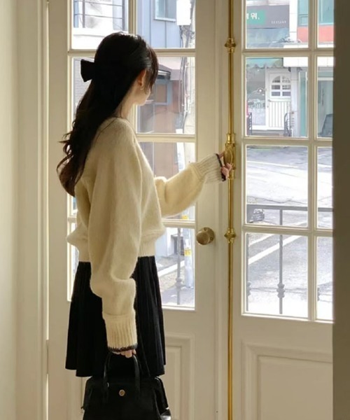 セール】ショートニットトップス（ニット/セーター）｜GEMEDA