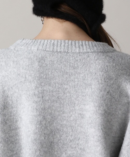 FOREVER 21（フォーエバー トゥエンティーワン）の「【2024FW】ハート刺繍クロップドニットプルオーバー（ニット/セーター・レディース・グレー/ネイビー/グリーン・FREE）」の22枚目の写真