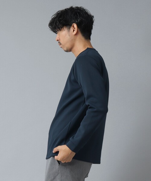 NOLLEY’S（ノーリーズ）の「【ACTIVE SECT】《限定展開 / 吸水速乾 / 抗菌防臭》ファンクショナルダンボールロンT（Tシャツ/カットソー・メンズ・ホワイト/ブラック/ダークネイビー/グレイッシュブルー・S/L/XL/M）」の7枚目の写真