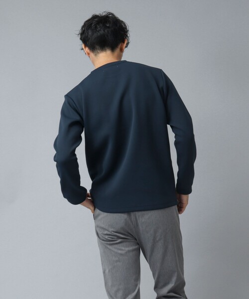 NOLLEY’S（ノーリーズ）の「【ACTIVE SECT】《限定展開 / 吸水速乾 / 抗菌防臭》ファンクショナルダンボールロンT（Tシャツ/カットソー・メンズ・ホワイト/ブラック/ダークネイビー/グレイッシュブルー・S/L/XL/M）」の8枚目の写真