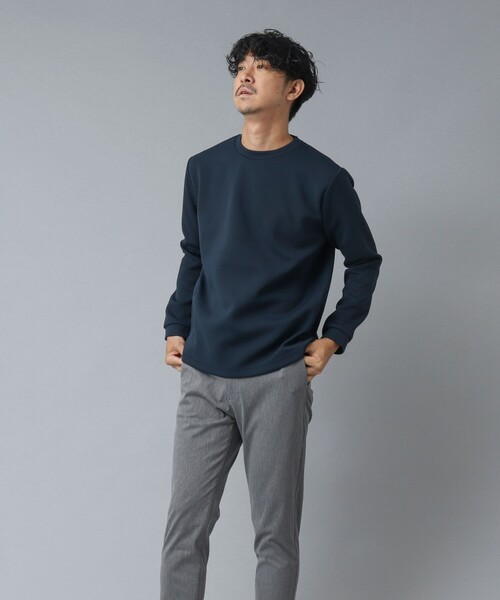 NOLLEY’S（ノーリーズ）の「【ACTIVE SECT】《限定展開 / 吸水速乾 / 抗菌防臭》ファンクショナルダンボールロンT（Tシャツ/カットソー・メンズ・ホワイト/ブラック/ダークネイビー/グレイッシュブルー・S/L/XL/M）」の10枚目の写真