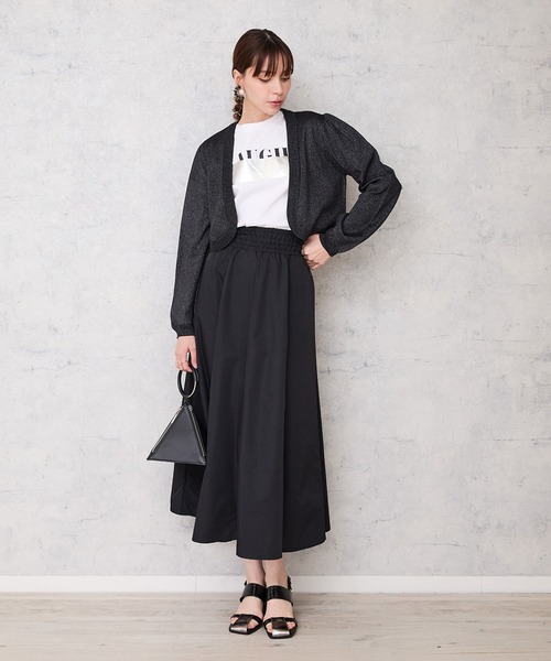 カーディガン 「SAINT TROPEZ」メタリックヤーンボレロ レディース JETSET SOLO PLUS カーディガン 「SAINT TROPEZ」メタリック