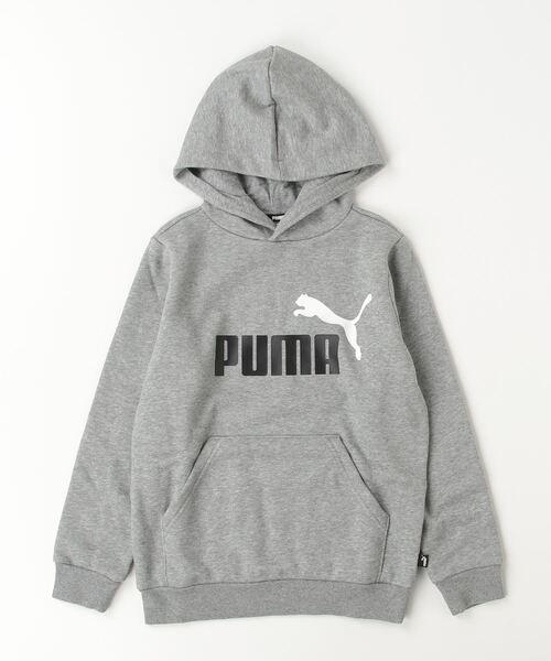 PUMA（プーマ）の「プーマ PUMA ESS+ 2 COL ビッグロゴ フーディースウェット FL_（スウェット・キッズ・オリーブ/ブルー/グレー・100cm/110cm/120cm/130cm/140cm/150cm/160cm）」の2枚目の写真