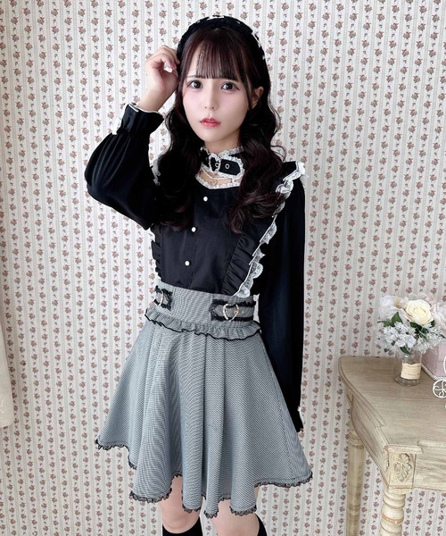 ロジータ ROJITA サイドバックルプリーツスカート （ブラック
