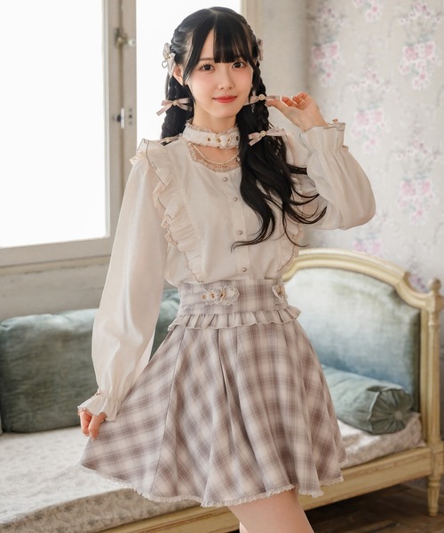 新品未使用☆ROJITA ロジータ レースサイドバックルプリーツスカート 総レースサイドバックルプリーツスカート[品番：RJTW0001934