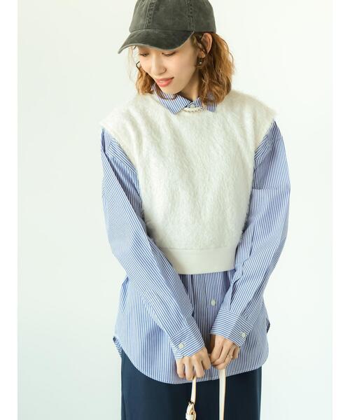 Lugnoncure(ルノンキュール)の「フリンジカットベスト(その他トップス・レディース・ブルー/オフホワイト/ブラック・F)」の13枚目の写真