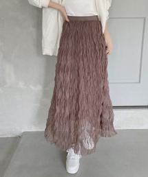 TREOVER（トレオーバー）の「【6色展開】春大活躍！ チュール ワッシャー フリル ボリューム スカート（スカート）」