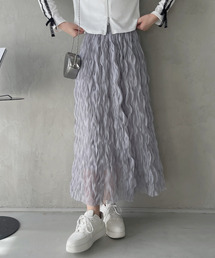 TREOVER（トレオーバー）の「【6色展開】春大活躍！ チュール ワッシャー フリル ボリューム スカート（スカート）」