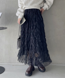 TREOVER（トレオーバー）の「【6色展開】春大活躍！ チュール ワッシャー フリル ボリューム スカート（スカート）」