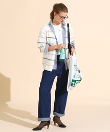 sara&cake | カラーボーダールーズニットカーデ(カーディガン/ボレロ)