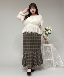 Louiosy ルオシー あいまる 刺繍シアーマーメイドスカート Louere スカート シアーマーメイドスカート : ZOZOTOWN Yahoo!店