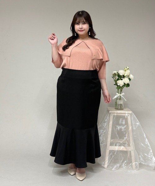 ハチヤーズ　8YARDS マーメイドライン　スカート 大きいサイズ】レースアップマーメイドスカート（スカート