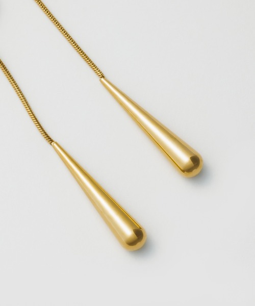 ciite' surgical stainless（シーテサージカルステンレス）の「【 金属アレルギー対応 】 ドロップモチーフイヤリング サージカルステンレス   (両耳用)（イヤリング・レディース・ゴールド/シルバー・FREE）」の19枚目の写真