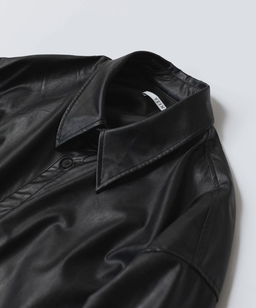 シンセティックレザー L/Sシャツ / SYNTHETIC LEATHER L/S SHIRT