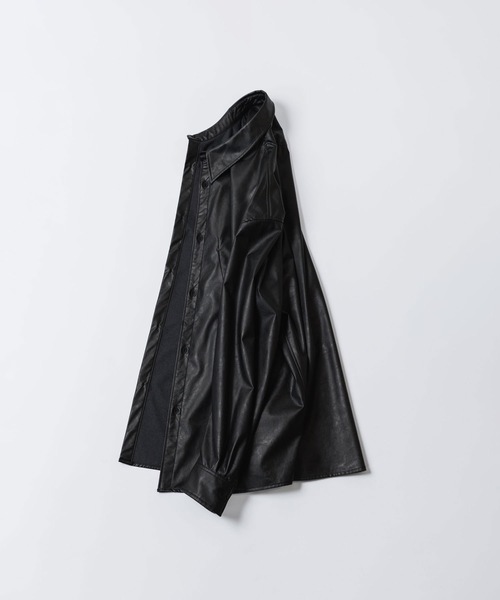 セール】シンセティックレザー L/Sシャツ / SYNTHETIC LEATHER L