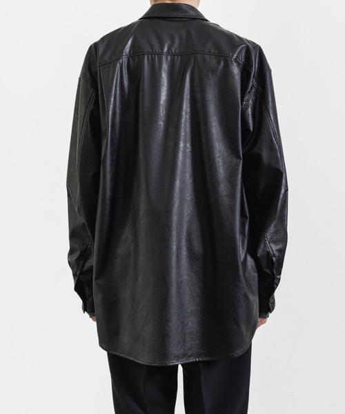シンセティックレザー L/Sシャツ / SYNTHETIC LEATHER L/S SHIRT