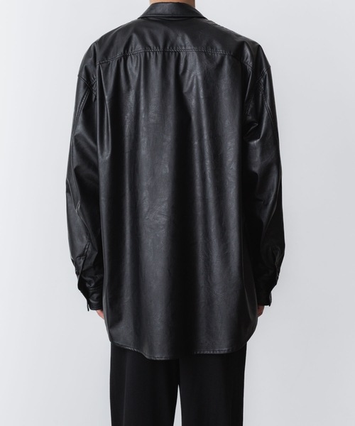 シンセティックレザー L/Sシャツ / SYNTHETIC LEATHER L/S SHIRT