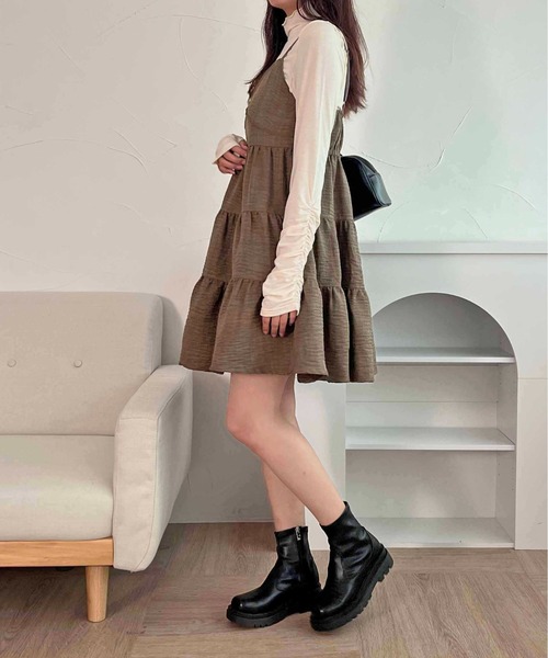apres jour clair(アプレジュールクレア)の「【apres jour clair】レース切り替えキャミチュニック【ZOZOTOWN限定アイテム】(キャミソール・レディース・モカ/ボルドー/ブラウン系その他・X-LARGE/フリー)」の9枚目の写真