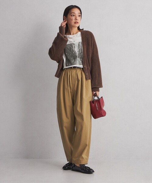 green label relaxing(グリーンレーベルリラクシング)の「<at ease>フォトプリント カットソー(Tシャツ/カットソー・レディース・ホワイト/ダークグレー・FREE)」の6枚目の写真