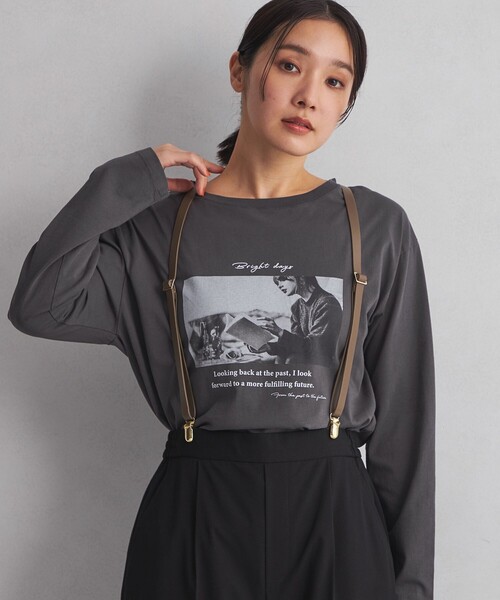 green label relaxing(グリーンレーベルリラクシング)の「<at ease>フォトプリント カットソー(Tシャツ/カットソー・レディース・ホワイト/ダークグレー・FREE)」の11枚目の写真