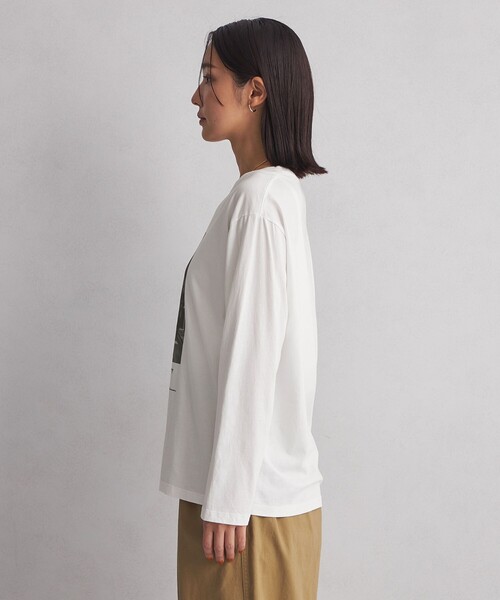 green label relaxing(グリーンレーベルリラクシング)の「<at ease>フォトプリント カットソー(Tシャツ/カットソー・レディース・ホワイト/ダークグレー・FREE)」の19枚目の写真