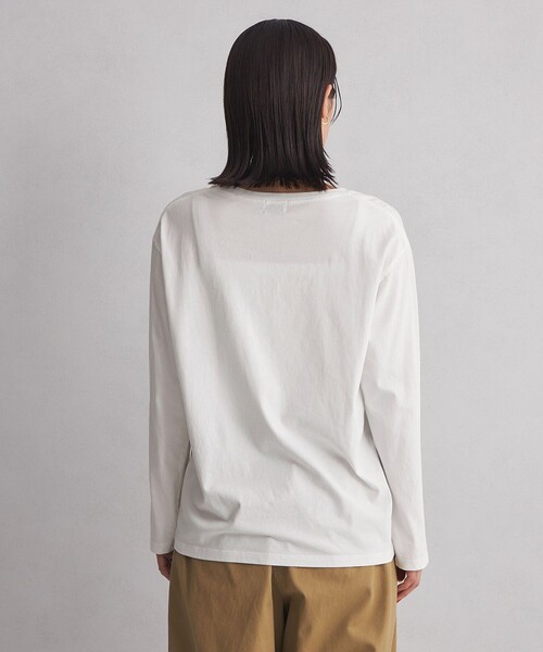 green label relaxing(グリーンレーベルリラクシング)の「<at ease>フォトプリント カットソー(Tシャツ/カットソー・レディース・ホワイト/ダークグレー・FREE)」の20枚目の写真