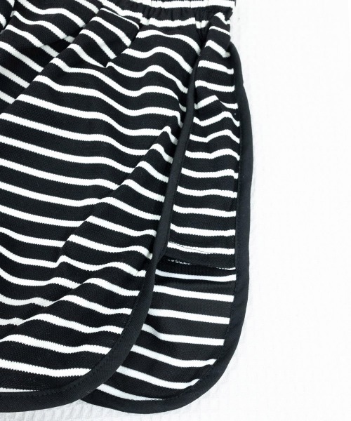 Miniministore(ミニミニストア)の「韓国風ショートパンツ スポーツパンツ 夏(スウェットパンツ・レディース・ブラック/アイボリー・FREE)」の18枚目の写真