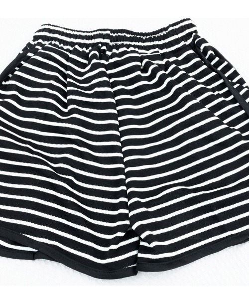 Miniministore(ミニミニストア)の「韓国風ショートパンツ スポーツパンツ 夏(スウェットパンツ・レディース・ブラック/アイボリー・FREE)」の20枚目の写真