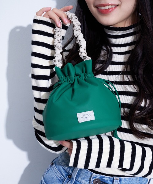 CONVERSE(コンバース)の「【CONVERSE/コンバース】FURILL MINI BAG/フリルミニバッグ/フェイクレザー/コンバース(ハンドバッグ・レディース・イエロー/レッド/グリーン/グレー/ブルー・FREE)」の15枚目の写真