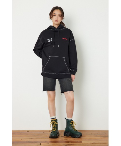 BIG MAC（ビッグマック）の「【BIG MAC】PAINTER パーカー（パーカー・レディース・ブラック/オフホワイト/ブルー・FREE）」の21枚目の写真