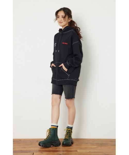 BIG MAC（ビッグマック）の「【BIG MAC】PAINTER パーカー（パーカー・レディース・ブラック/オフホワイト/ブルー・FREE）」の22枚目の写真