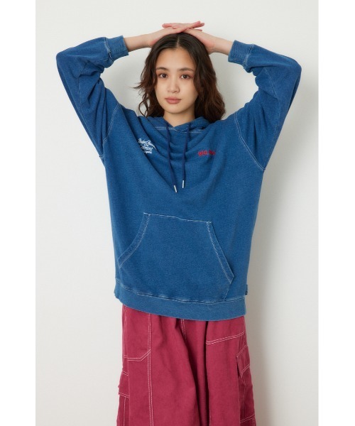 BIG MAC（ビッグマック）の「【BIG MAC】PAINTER パーカー（パーカー・レディース・ブラック/オフホワイト/ブルー・FREE）」の7枚目の写真