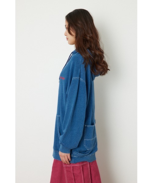 BIG MAC（ビッグマック）の「【BIG MAC】PAINTER パーカー（パーカー・レディース・ブラック/オフホワイト/ブルー・FREE）」の11枚目の写真