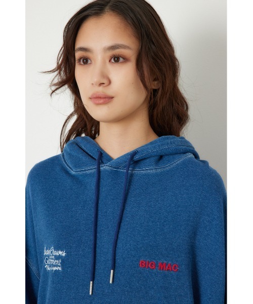 BIG MAC（ビッグマック）の「【BIG MAC】PAINTER パーカー（パーカー・レディース・ブラック/オフホワイト/ブルー・FREE）」の13枚目の写真