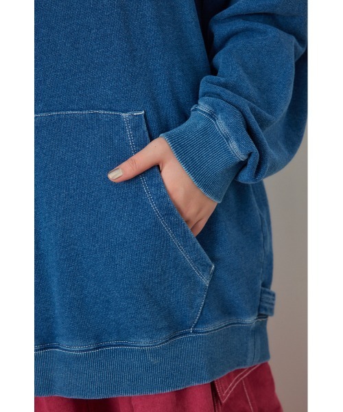 BIG MAC（ビッグマック）の「【BIG MAC】PAINTER パーカー（パーカー・レディース・ブラック/オフホワイト/ブルー・FREE）」の16枚目の写真