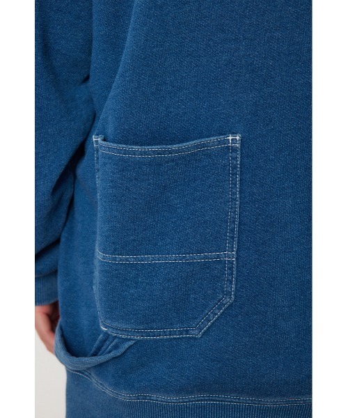 BIG MAC（ビッグマック）の「【BIG MAC】PAINTER パーカー（パーカー・レディース・ブラック/オフホワイト/ブルー・FREE）」の17枚目の写真